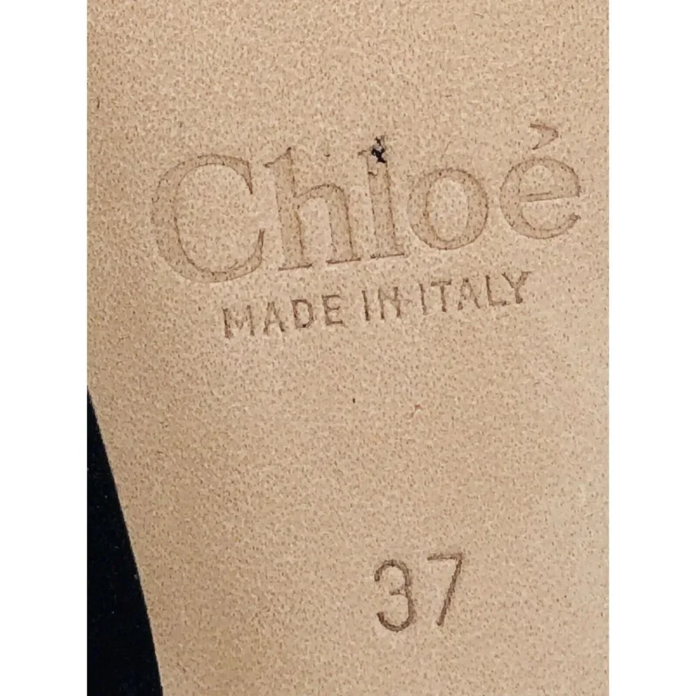 Chloe Lauren Suede Pointed Toe Ankle Boots - Black , US 7 / EUR 37 - Picture 11 of 11